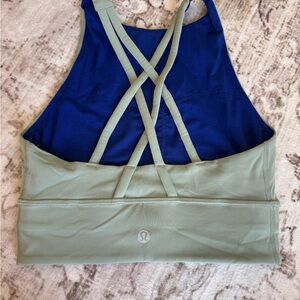 Lululemon Green High Neck Sports Bra Size 4